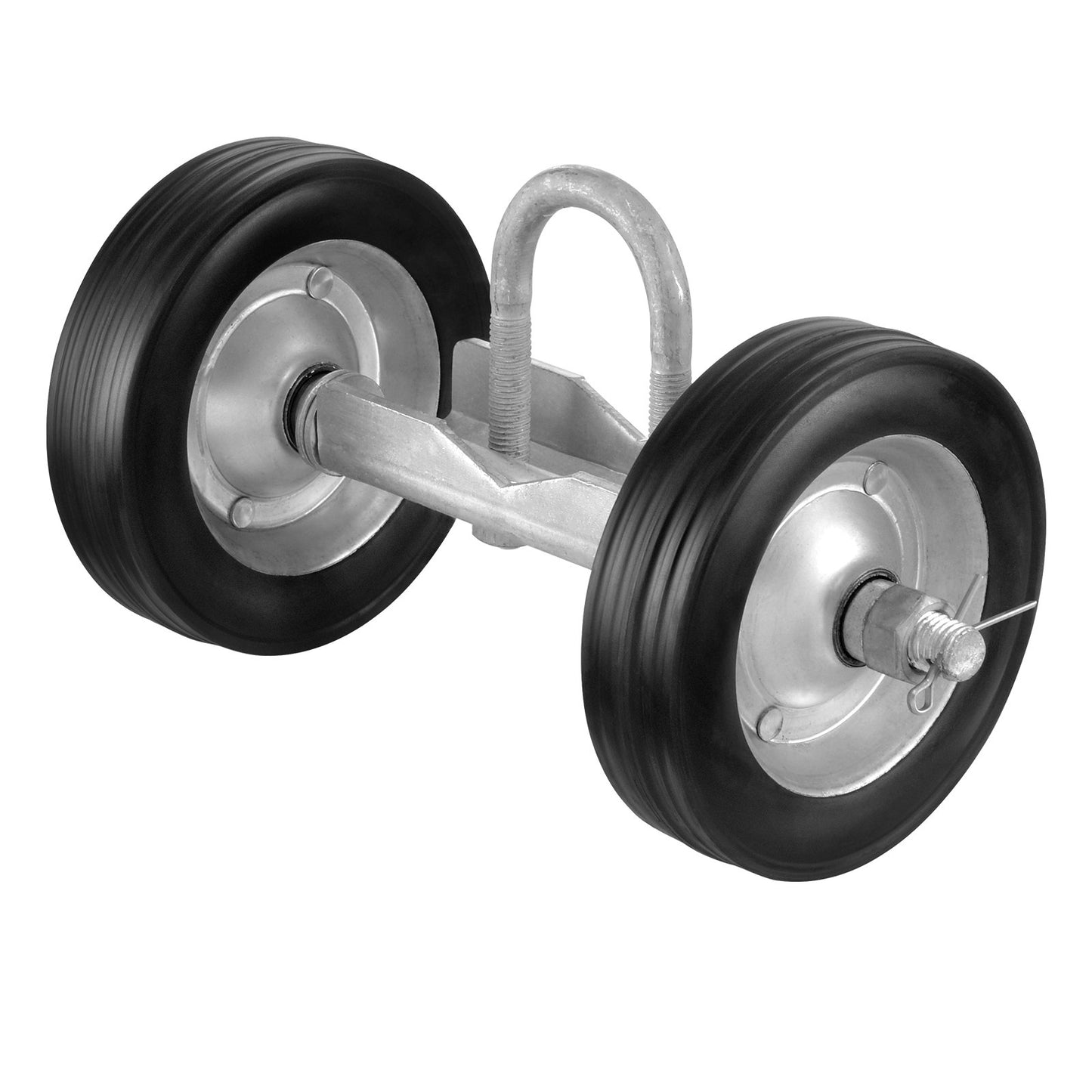 Sliding Gate Kit, 6” Rolling Gate Hardware Kit, Universal Sliding Gate Rollers Track Wheels, Heavy Duty Sliding Gate Guide Roller for Sliding Gates and Rolling Door,600 lbs Max. Load,Black