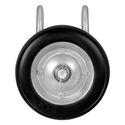 Sliding Gate Kit, 6” Rolling Gate Hardware Kit, Universal Adjustable Sliding Gate Rollers Track Wheels, Heavy Duty Sliding Gate Guide Roller for Sliding Gates and Rolling Door,600lbs Load,Black