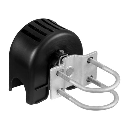 Sliding Gate Kit, Rolling Gate Hardware Kit w/ U-Shaped Wheel Groove for Cantilever Sliding Gates and Rolling Door, Sliding Gate Rollers 4 Track Wheels w/ Cover, Heavy Duty Sliding Roller,Black