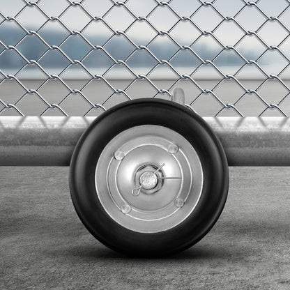 Sliding Gate Kit, 6” Rolling Gate Hardware Kit C-type, Wheel Carrier with Two 6" Wheels Support, Heavy Duty Sliding Gate Rollers for Connect Tracks Door Frames,Sliding Gate Guide Roller,600 lbs