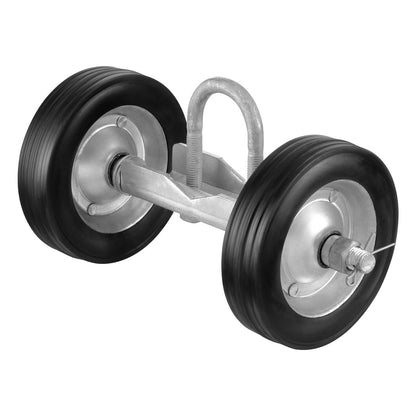 Sliding Gate Kit, 6” Rolling Gate Hardware Kit C-type, Wheel Carrier with Two 6" Wheels Support, Heavy Duty Sliding Gate Rollers for Connect Tracks Door Frames,Sliding Gate Guide Roller,600 lbs