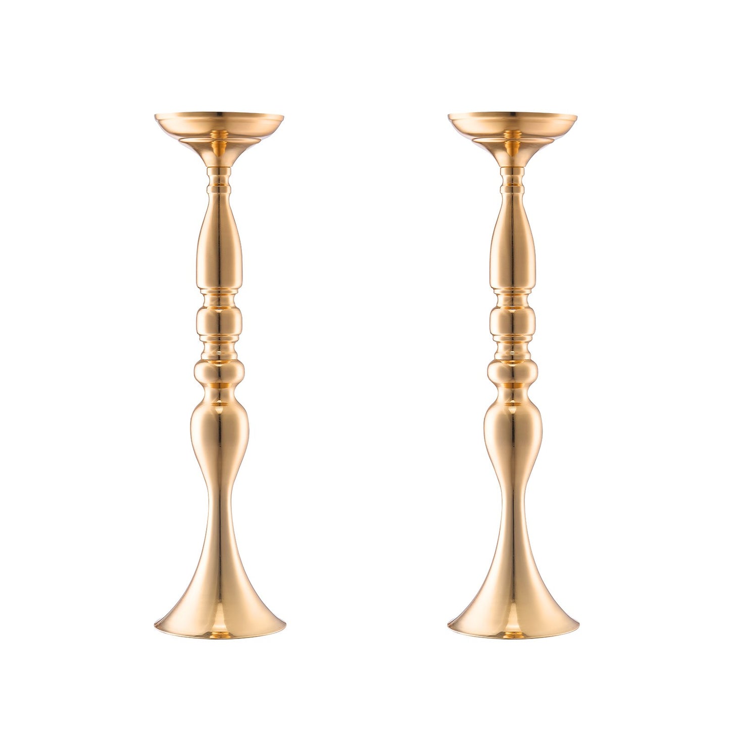 24 Stück 50 cm hohe Hochzeitsblumenvasen, Tischdekoration aus Metall, goldene Blumenständer für Hochzeitsdinner, Jubiläumsfeiern und Geburtstagsveranstaltungen