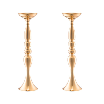 24 Stück 50 cm hohe Hochzeitsblumenvasen, Tischdekoration aus Metall, goldene Blumenständer für Hochzeitsdinner, Jubiläumsfeiern und Geburtstagsveranstaltungen