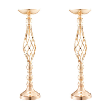 20PCS 58cm/22.83” Tall Wedding Flower Vase, Metal Wedding Centerpiece, Gold Floral Arrangement Stand Display Rack for Tables Wedding Dinner Party, Anniversary Ceremony Birthday Event Decor