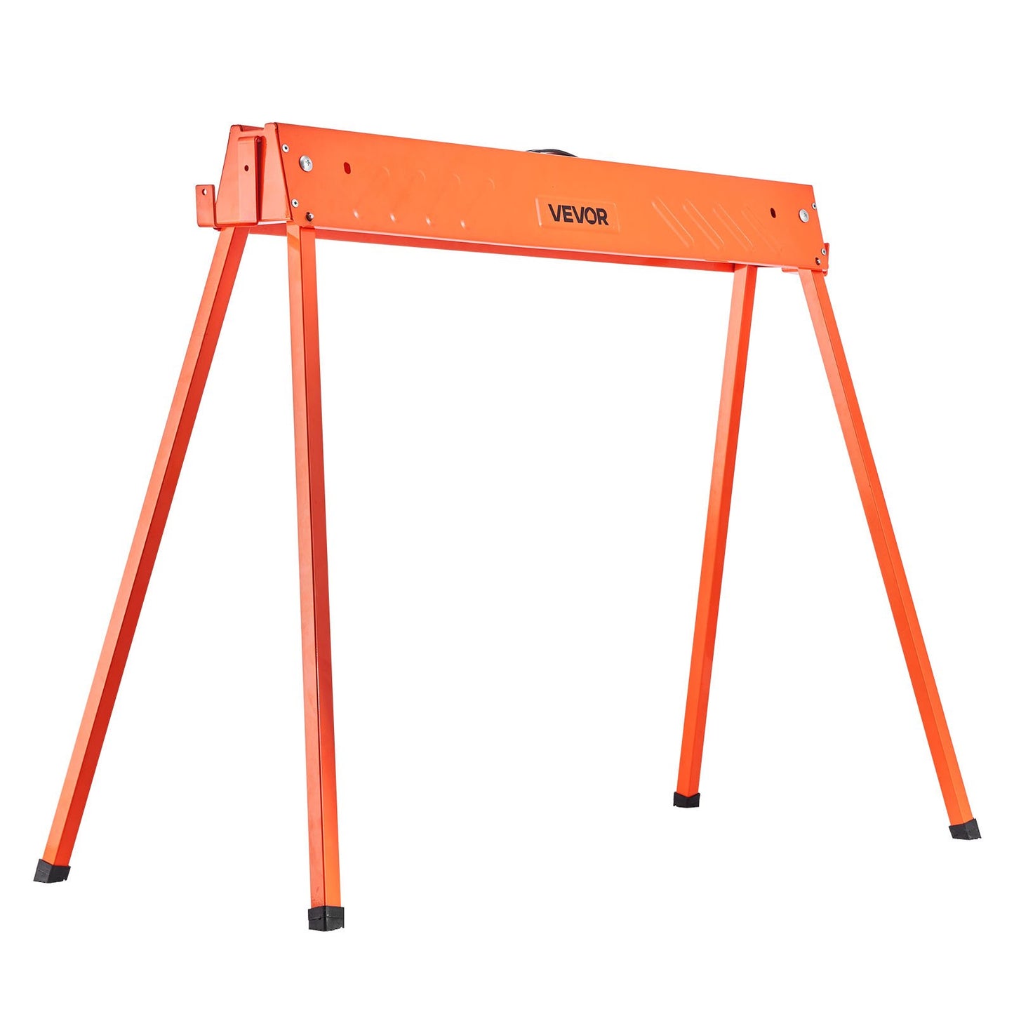 Sägeböcke, 2er-Pack klappbare Arbeitsböcke, Tragfähigkeit 299,4 kg, robuste Beine, tragbarer Ganzmetall-Sägebock mit rutschfesten Fußpolstern, für Holzbearbeitung, Zimmerleute und Bauunternehmer