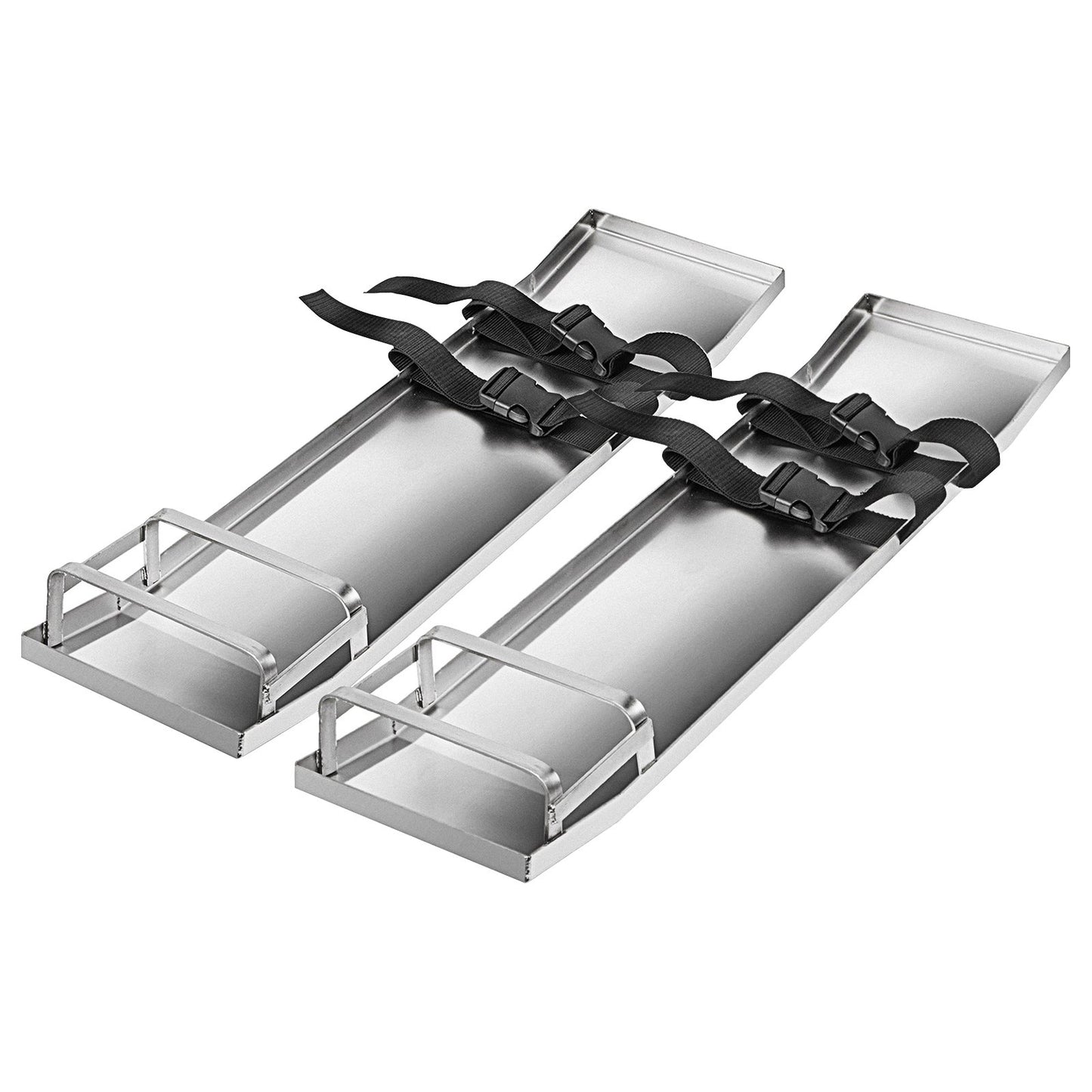 Concrete Knee Boards 30'' x 8'' Slider Knee Boards, Kneeler Board Stainless Steel Kneeboards, Concrete Sliders Pair Moving Sliders, with Concrete Board Straps for Cement and Concrete Finishi