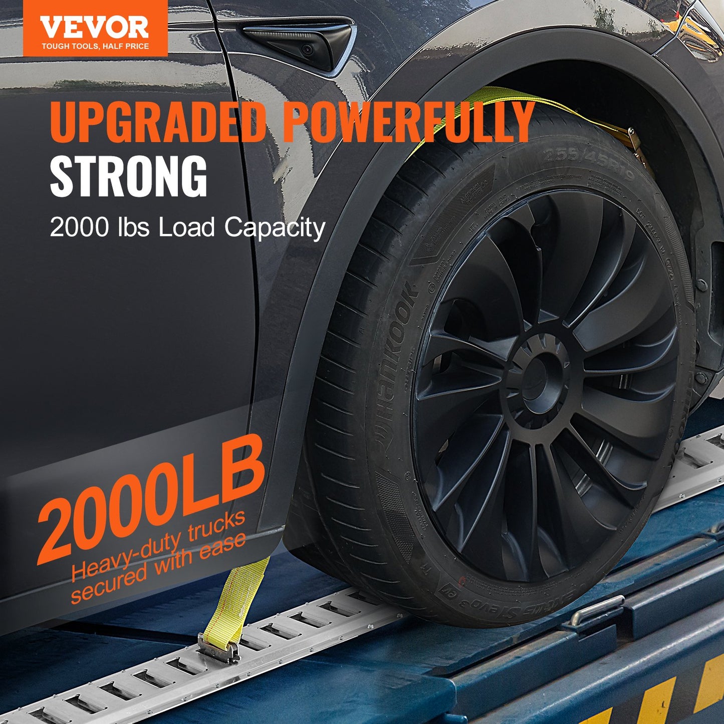 E-Schienen-Zurrschienen-Set, 24-teilig (1,5 m) bestehend aus 8 Stahlschienen, 8 O-Ring-Ankern und 8 Zurrösen mit D-Ring. Vielseitiges Befestigungsmaterial für Lasten, Motorräder und Fahrräder. Tragkraft: 907 kg.