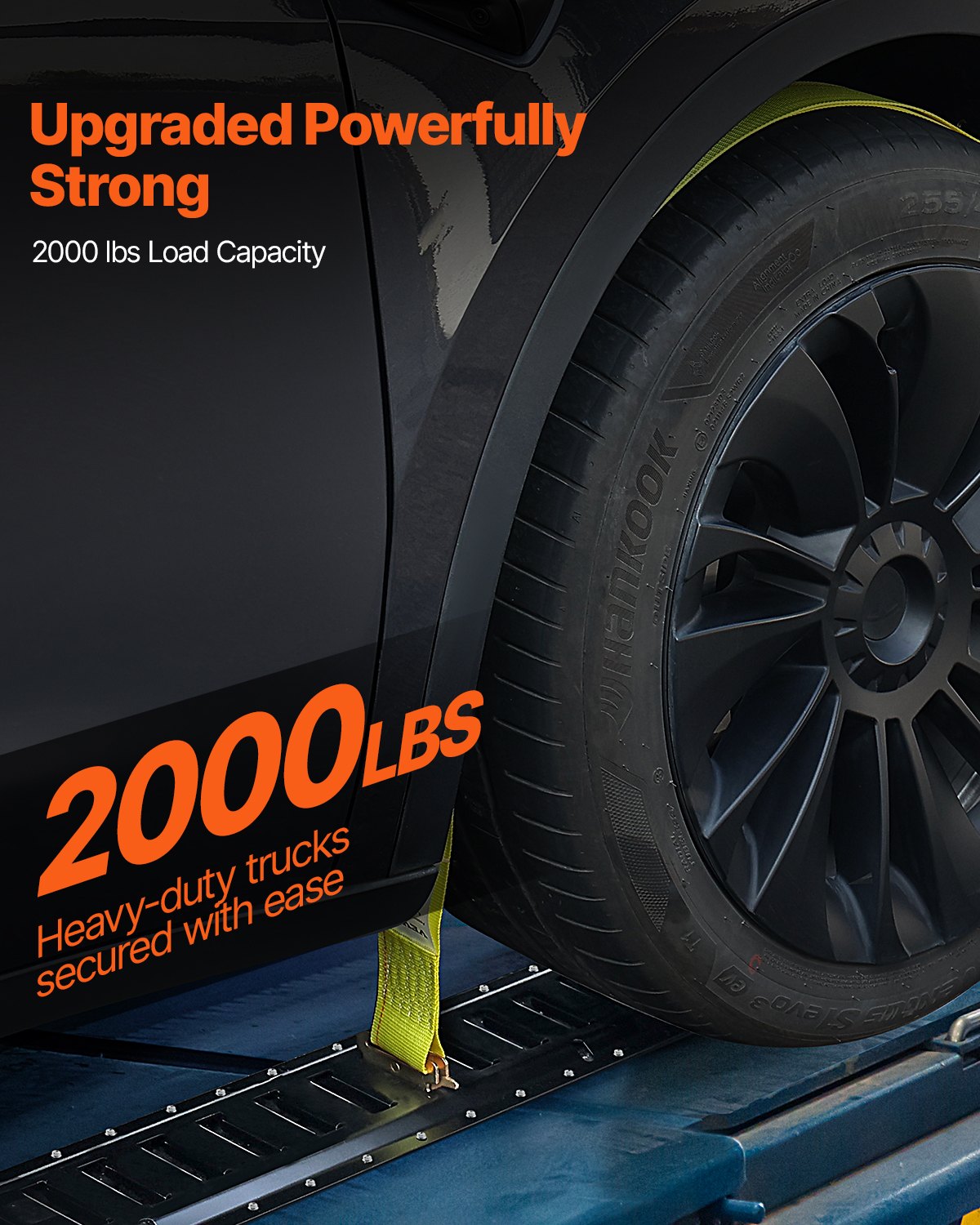 E-Schienen-Zurrschienen-Set, 18-teilig (1,5 m E-Schienen), bestehend aus 4 Stahlschienen, 8 O-Ring-Ankern, 4 Zurrösen mit D-Ring und 2 Ratschengurten. Zur Sicherung von Lasten, Motorrädern und Fahrrädern. Tragkraft: 907 kg.