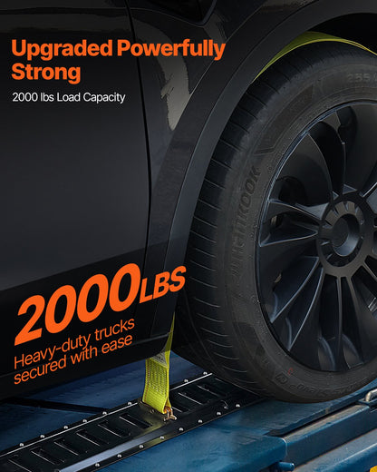 E-Track-Zurrschienen-Set, 2-Fuß-Stahlschienen, 4er-Pack, sichert Ladung und schwere Lasten bis zu 2000 lbs, robuste E-Track-Schienen mit Schrauben für Garagen, Transporter, Anhänger, Motorrad-Zurrgurte, ATV-Halterungen