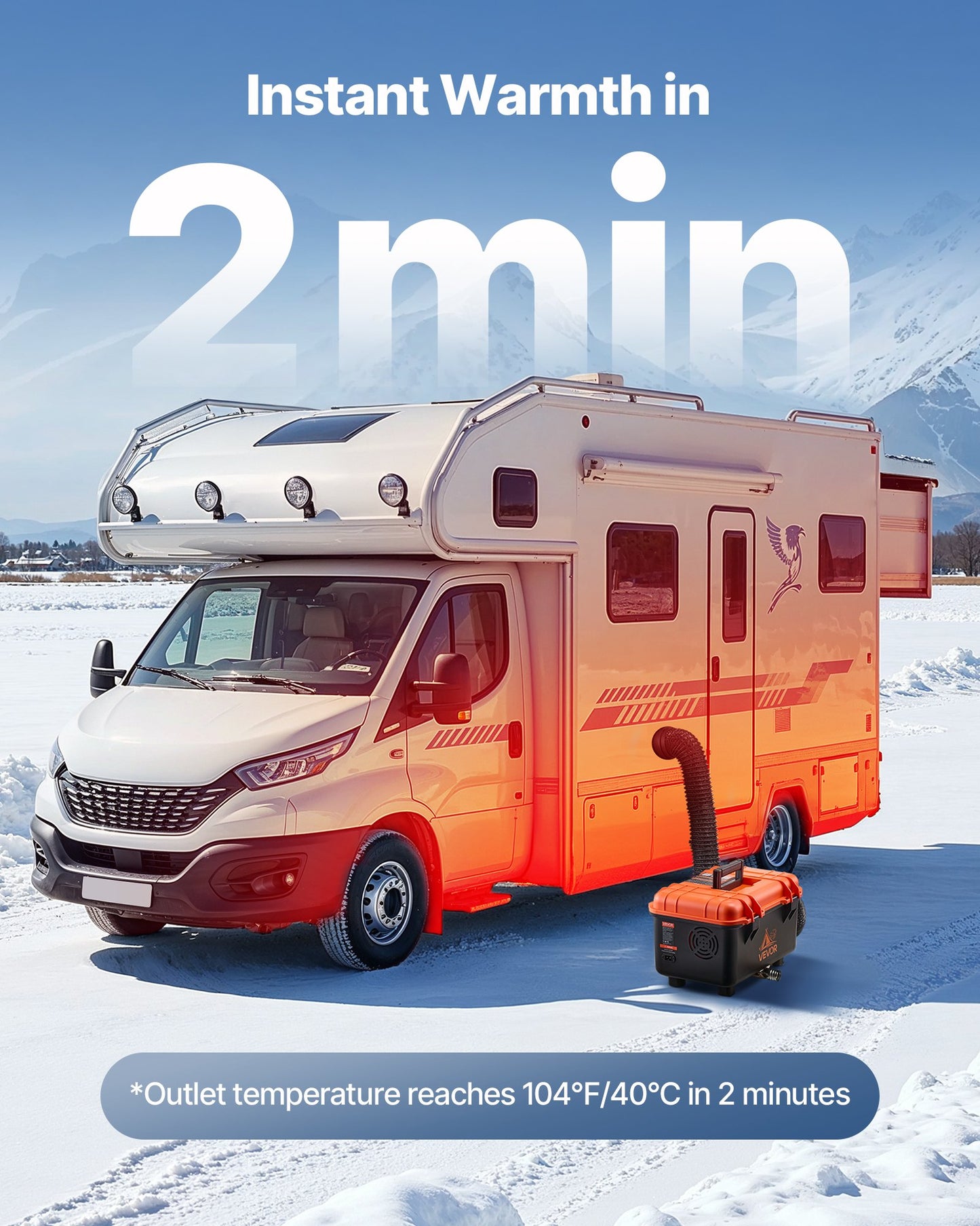 Diesel Heater, 8KW, DC 12V/24V, All in One Portable Diesel Air Heater with Remote Control and LCD Screen, Fast Heating Low Noise, 4 L Fuel Tank for Trucks, Vans, RVs, Campers, and Garages