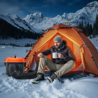 Diesel Heater, 8KW, DC 12V/24V, All in One Portable Diesel Air Heater with Remote Control and LCD Screen, Fast Heating Low Noise, 4 L Fuel Tank for Trucks, Vans, RVs, Campers, and Garages