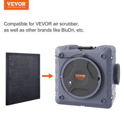 Aktivkohlefilter, 3er-Pack, 40 x 40 cm (15,7'' x 15,7''), hocheffiziente Filter der Stufe 2, kompatibel mit BlueDri &amp; Scrubber, Luftreinigern und Geräten zur Wasserschadenbeseitigung