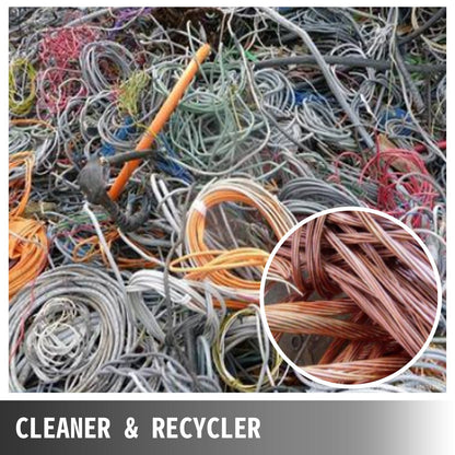 Abisoliermaschine für Kupferdrähte (1,5–20 mm), 1-Klingen-Kabelabisolierer, Werkzeug zum Abisolieren von Schrottmetalldrähten, manuell und halbautomatisch, rot