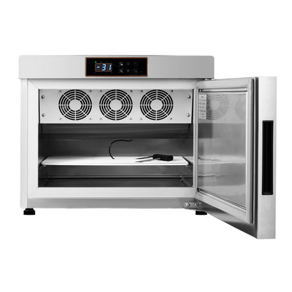 Gewerblicher Schockfroster, 32 l / 1,1 Kubikfuß Schockfroster mit 4 1/3 Einschüben, Schockfroster-Gefrierschrank mit Kühl- und Gefrierfunktion, Edelstahl-Schockfroster für Lebensmittel in Restaurants, Meeresfrüchte