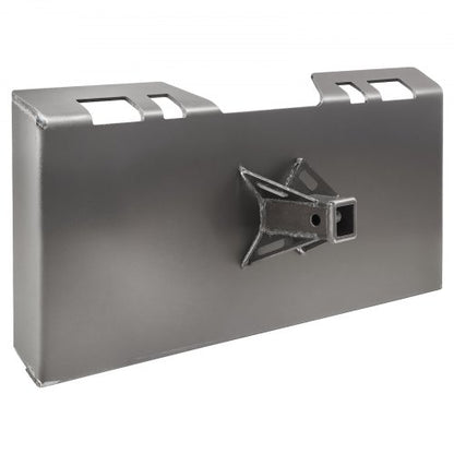 1/4"-Anbauplatte für Kompaktlader, Schnellwechselplatte für Lader, mit 2,28"-Anhängerkupplung, kompatibel mit Kompaktladern und Traktoren von Deere, Kubota, Bobcat und Mahindra