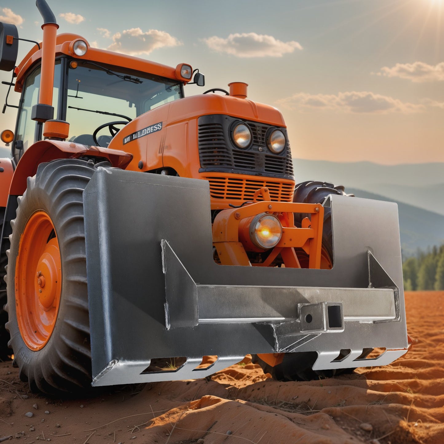 1/4"-Anbauplatte für Kompaktlader, Montageplatte für Kompaktlader mit 2,28"-Anhängerkupplung, Schnellwechselplatte für Lader, kompatibel mit Kompaktladern und Traktoren von Deere, Kubota, Bobcat und Mahindra