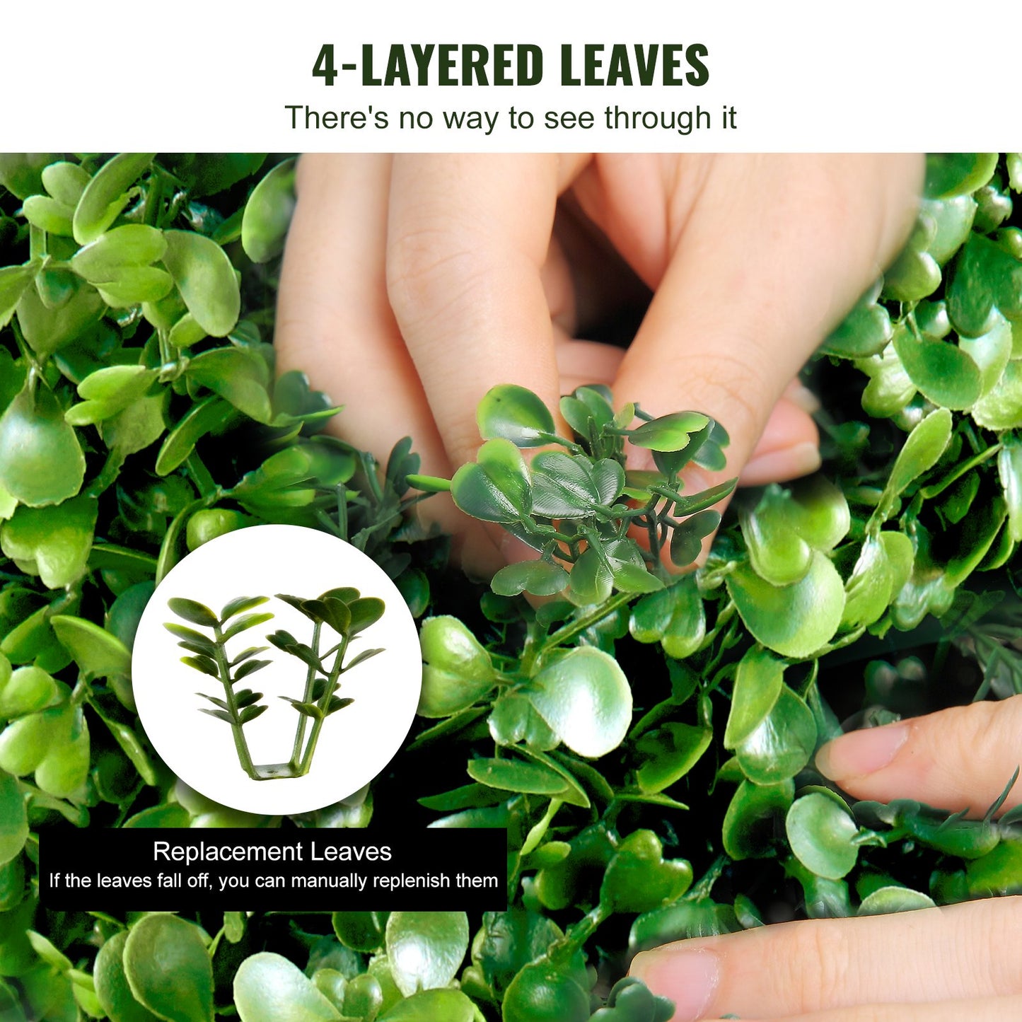 Künstliche Buchsbaum-Topiaries, 121,9 cm hoch (2 Stück), künstliche Topiary-Pflanze für den Außenbereich, ganzjährig grüne Kunstpflanze mit austauschbaren Blättern für die Dekoration von Innen- und Außenbereichen/Gärten