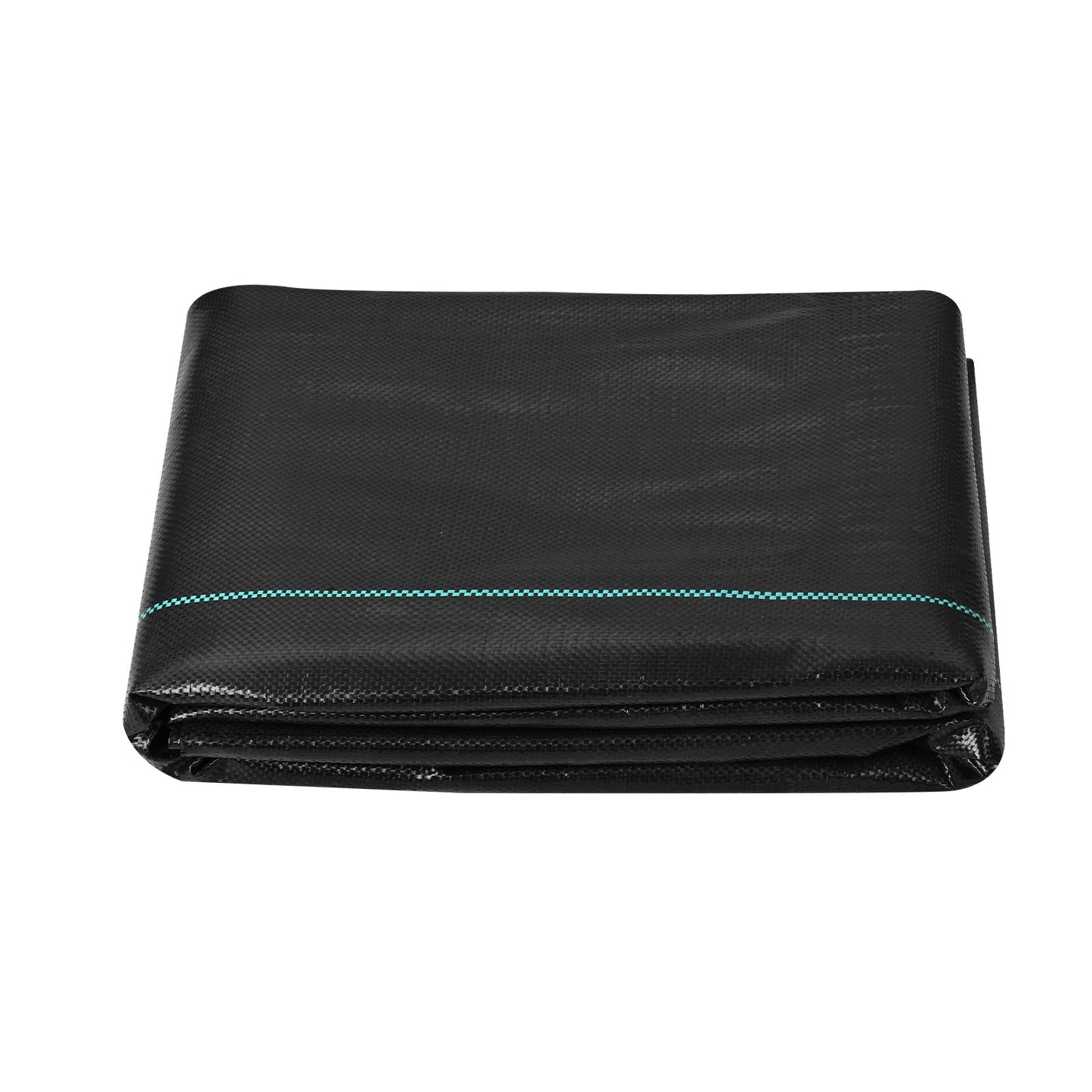 Unkrautvlies, 122 x 15,24 m (4 x 50 Fuß), strapazierfähiges Gartenvlies, gewebtes PP-Unkrautvlies, Einfahrtvlies, Geotextil für Landschaftsbau, Bodenabdeckung, Unkrautvliesmatte, Schwarz