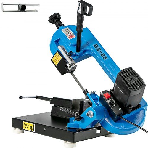 Metal Bandsaw 1000W Vertical Metal Bandsaw 0°-45° Metal Band Saw Band Saw Metal Table Top Bandsaw Table Top Metal Band Saw 85 x 105 mm Cutting Depth for Metal for Cutting Wood Metal Glass Fiber Plastic