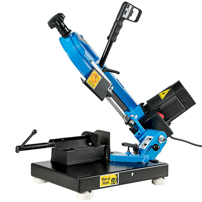 Metal Bandsaw 1000W Vertical Metal Bandsaw 0°-45° Metal Band Saw Band Saw Metal Table Top Bandsaw Table Top Metal Band Saw 85 x 105 mm Cutting Depth for Metal for Cutting Wood Metal Glass Fiber Plastic