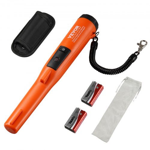 Metalldetektor-Pinpointer, IP68 wasserdicht, 114 mm/4,5 Zoll Suchtiefe, 3 Modi, professionelle Schatzsuchsonde mit Holster und 9-V-Batterie, für Erwachsene und Kinder