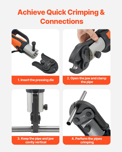 V15 Pressbacke, 15-mm-Pressbacke für V-förmige Edelstahlrohre, hochfeste, einsatzgehärtete Stahl-Pressbacken, kompatibel mit Standard-Presswerkzeugen