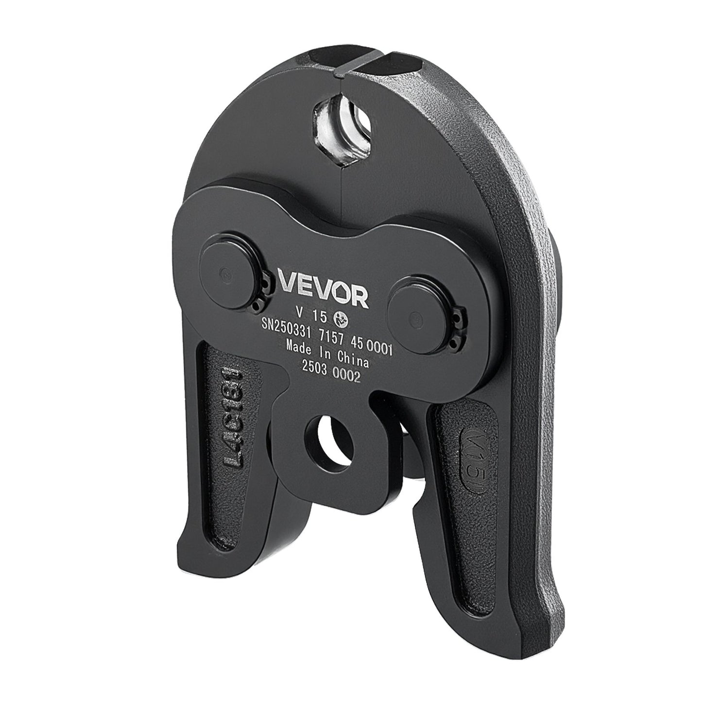 V15 Pressbacke, 15-mm-Pressbacke für V-förmige Edelstahlrohre, hochfeste, einsatzgehärtete Stahl-Pressbacken, kompatibel mit Standard-Presswerkzeugen