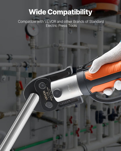 V28 Pressbacke, 28-mm-Pressbacke für V-förmige Edelstahlrohre, hochfeste, einsatzgehärtete Stahl-Pressbacken, kompatibel mit Standard-Presswerkzeugen