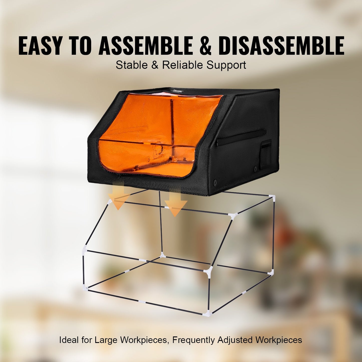 Gehäuse für Lasergravierer, 800 x 800 x 500 mm (31,5 x 31,5 x 19,6 Zoll), flammhemmende und feuerfeste Schutzabdeckung mit Abluftventilator und -rohr, isoliert gegen Rauch, Lärm und bietet Augenschutz, passend für die meisten Lasergravierer