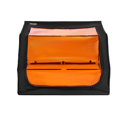 Gehäuse für Lasergravierer, 800 x 800 x 500 mm (31,5 x 31,5 x 19,6 Zoll), flammhemmende und feuerfeste Schutzabdeckung mit Abluftventilator und -rohr, isoliert gegen Rauch, Lärm und bietet Augenschutz, passend für die meisten Lasergravierer