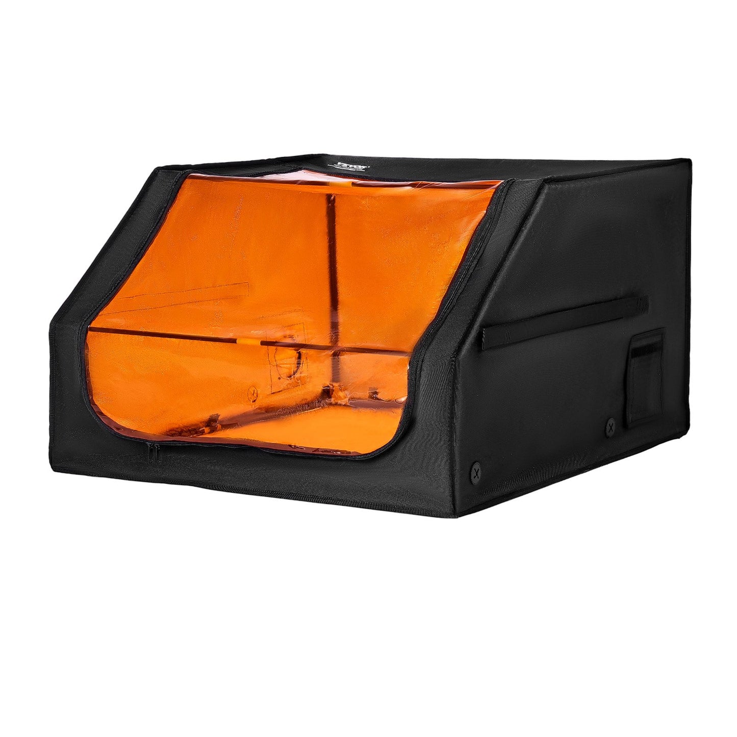 Gehäuse für Lasergravierer, 800 x 800 x 500 mm (31,5 x 31,5 x 19,6 Zoll), flammhemmende und feuerfeste Schutzabdeckung mit Abluftventilator und -rohr, isoliert gegen Rauch, Lärm und bietet Augenschutz, passend für die meisten Lasergravierer