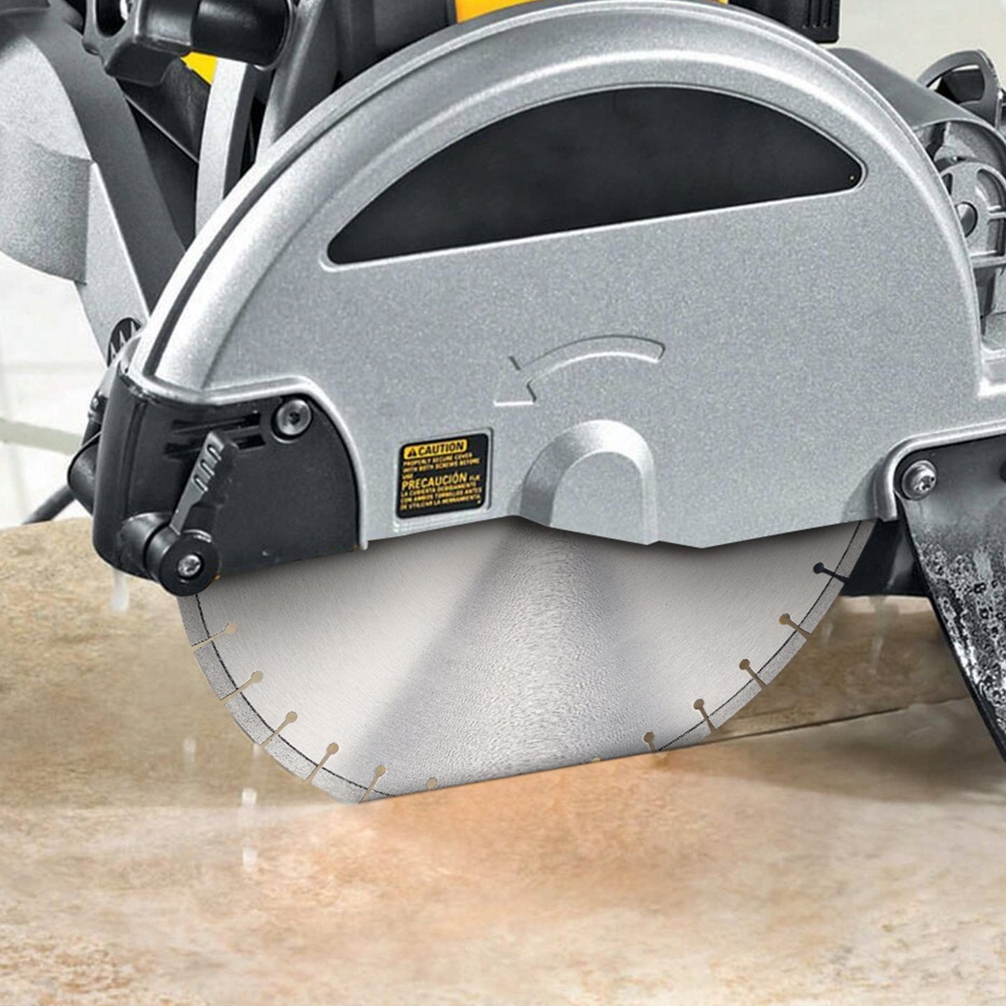 3 PCS Diamond Blades, 14inch/350mm Concrete Saw Blade Wet or Dry, 0.47inch/12mm Flat Teeth Diamond Segment Blade, Universal 1 inch/25.4 mm Center Hole Diameter, for Concrete Cement Board Tile