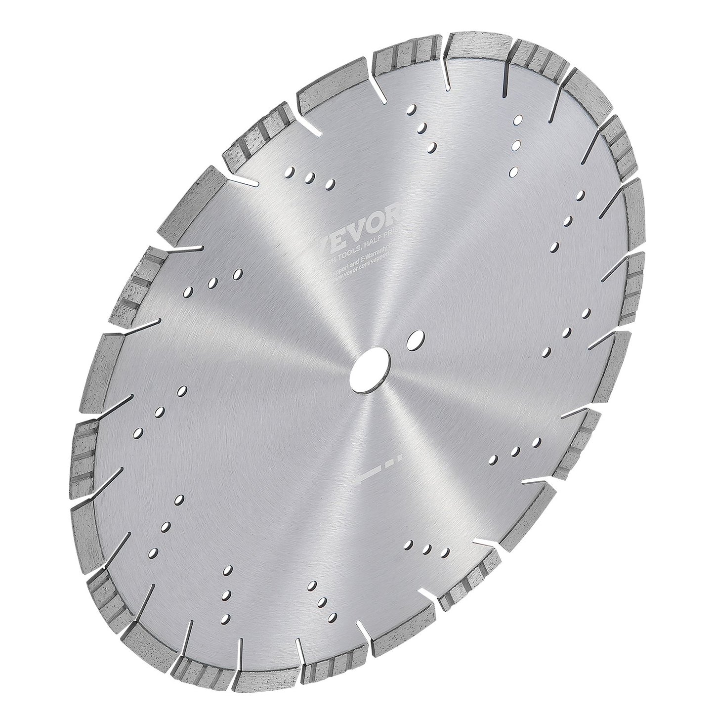 Diamond Blade, 14inch/350mm Concrete Saw Blade Wet or Dry, 0.47inch/12mm Slanted Teeth Diamond Segment Blade, Universal 1 inch/25.4 mm Center Hole Diameter, for Concrete Cement Board Tile Brick