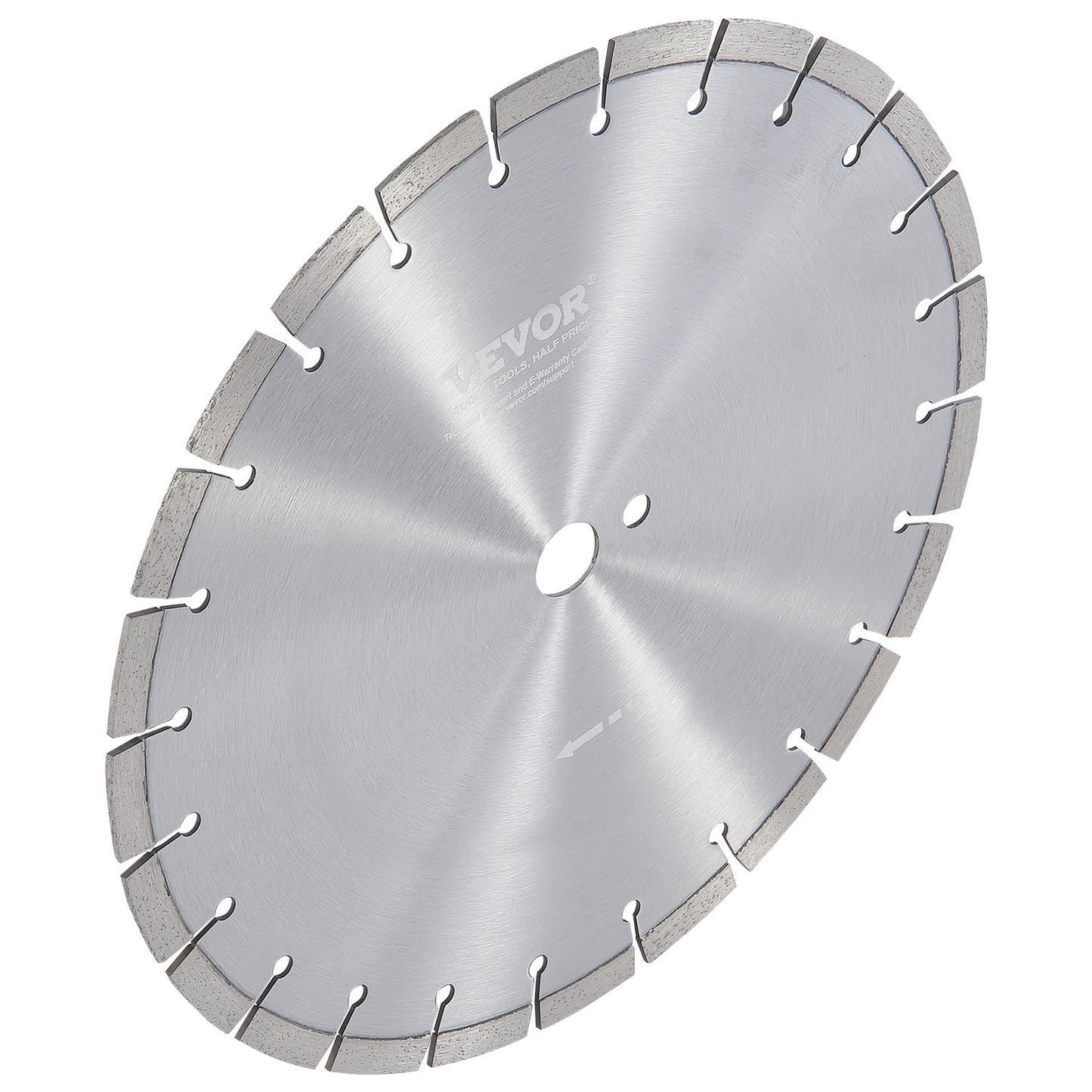 Diamond Blade, 14inch/350mm Concrete Saw Blade Wet or Dry, 0.47inch/12mm Flat Teeth Diamond Segment Blade, Universal 1 inch/25.4 mm Center Hole Diameter, for Concrete Cement Board Tile Brick