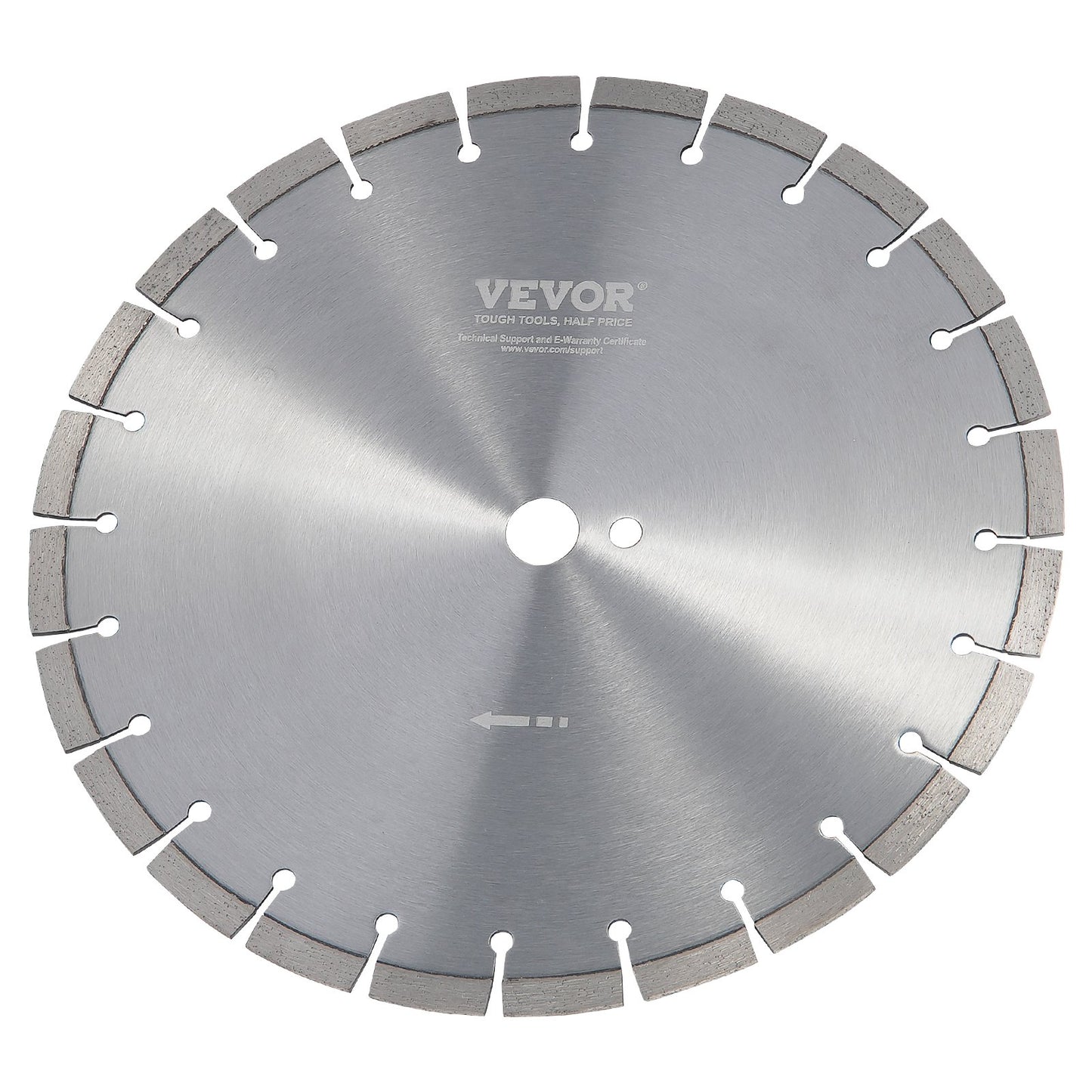 Diamond Blade, 14inch/350mm Concrete Saw Blade Wet or Dry, 0.47inch/12mm Flat Teeth Diamond Segment Blade, Universal 1 inch/25.4 mm Center Hole Diameter, for Concrete Cement Board Tile Brick