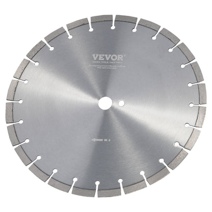 Diamond Blade, 14inch/350mm Concrete Saw Blade Wet or Dry, 0.47inch/12mm Flat Teeth Diamond Segment Blade, Universal 1 inch/25.4 mm Center Hole Diameter, for Concrete Cement Board Tile Brick