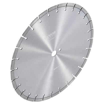 Diamond Blade, 16inch/400mm Concrete Saw Blade Wet or Dry, 0.47inch/12mm Flat Teeth Diamond Segment Blade, Universal 1 inch/25.4 mm Center Hole Diameter, for Concrete Cement Board Tile Brick
