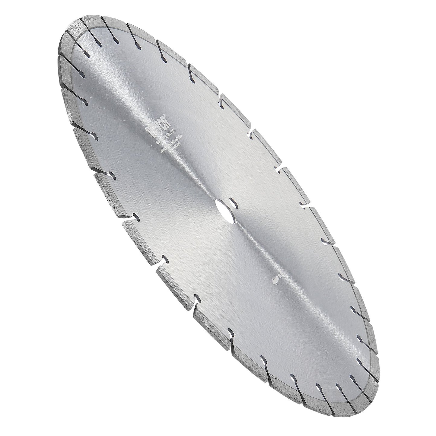 Diamond Blade, 16inch/400mm Concrete Saw Blade Wet or Dry, 0.47inch/12mm Flat Teeth Diamond Segment Blade, Universal 1 inch/25.4 mm Center Hole Diameter, for Concrete Cement Board Tile Brick