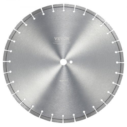 Diamond Blade, 18inch/450mm Concrete Saw Blade Wet or Dry, 0.47inch/12mm Flat Teeth Diamond Segment Blade, Universal 1 inch/25.4 mm Center Hole Diameter, for Concrete Cement Board Tile Brick
