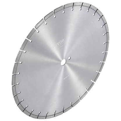 Diamond Blade, 18inch/450mm Concrete Saw Blade Wet or Dry, 0.47inch/12mm Flat Teeth Diamond Segment Blade, Universal 1 inch/25.4 mm Center Hole Diameter, for Concrete Cement Board Tile Brick