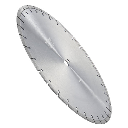Diamond Blade, 18inch/450mm Concrete Saw Blade Wet or Dry, 0.47inch/12mm Flat Teeth Diamond Segment Blade, Universal 1 inch/25.4 mm Center Hole Diameter, for Concrete Cement Board Tile Brick