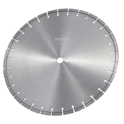 Diamond Blade, 18inch/450mm Concrete Saw Blade Wet or Dry, 0.47inch/12mm Flat Teeth Diamond Segment Blade, Universal 1 inch/25.4 mm Center Hole Diameter, for Concrete Cement Board Tile Brick