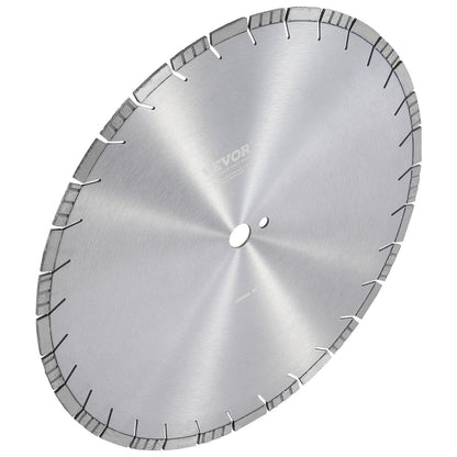 Diamond Blade, 18inch/450mm Concrete Saw Blade Wet or Dry, 0.47inch/12mm Slanted Teeth Diamond Segment Blade, Universal 1 inch/25.4 mm Center Hole Diameter, for Concrete Cement Board Tile Brick