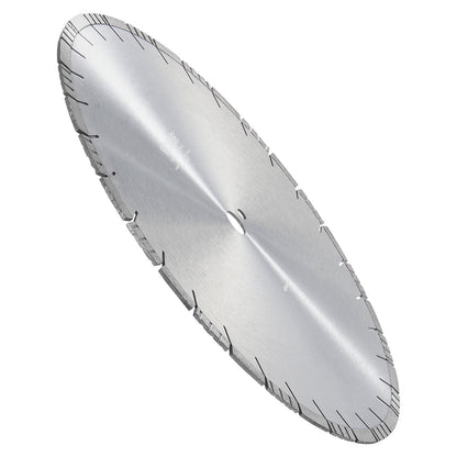 Diamond Blade, 18inch/450mm Concrete Saw Blade Wet or Dry, 0.47inch/12mm Slanted Teeth Diamond Segment Blade, Universal 1 inch/25.4 mm Center Hole Diameter, for Concrete Cement Board Tile Brick