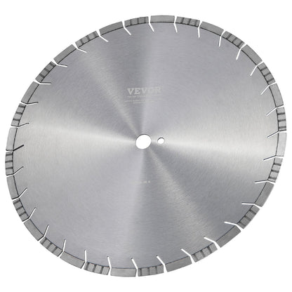 Diamond Blade, 18inch/450mm Concrete Saw Blade Wet or Dry, 0.47inch/12mm Slanted Teeth Diamond Segment Blade, Universal 1 inch/25.4 mm Center Hole Diameter, for Concrete Cement Board Tile Brick