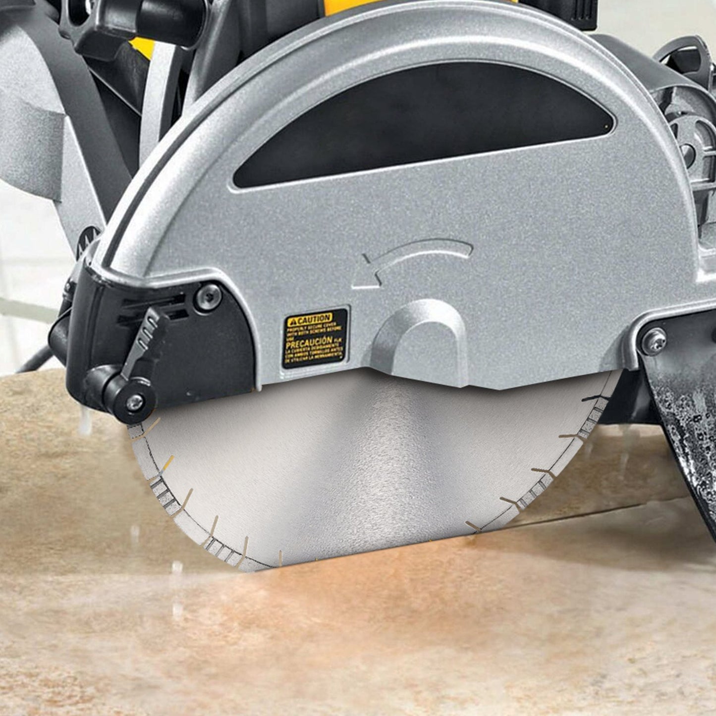 Diamond Blade, 20inch/500mm Concrete Saw Blade Wet or Dry, 0.47inch/12mm Slanted Teeth Diamond Segment Blade, Universal 1 inch/25.4 mm Center Hole Diameter, for Concrete Cement Board Tile Brick