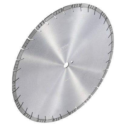 Diamond Blade, 20inch/500mm Concrete Saw Blade Wet or Dry, 0.47inch/12mm Slanted Teeth Diamond Segment Blade, Universal 1 inch/25.4 mm Center Hole Diameter, for Concrete Cement Board Tile Brick