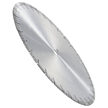 Diamond Blade, 20inch/500mm Concrete Saw Blade Wet or Dry, 0.47inch/12mm Slanted Teeth Diamond Segment Blade, Universal 1 inch/25.4 mm Center Hole Diameter, for Concrete Cement Board Tile Brick