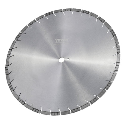 Diamond Blade, 20inch/500mm Concrete Saw Blade Wet or Dry, 0.47inch/12mm Slanted Teeth Diamond Segment Blade, Universal 1 inch/25.4 mm Center Hole Diameter, for Concrete Cement Board Tile Brick