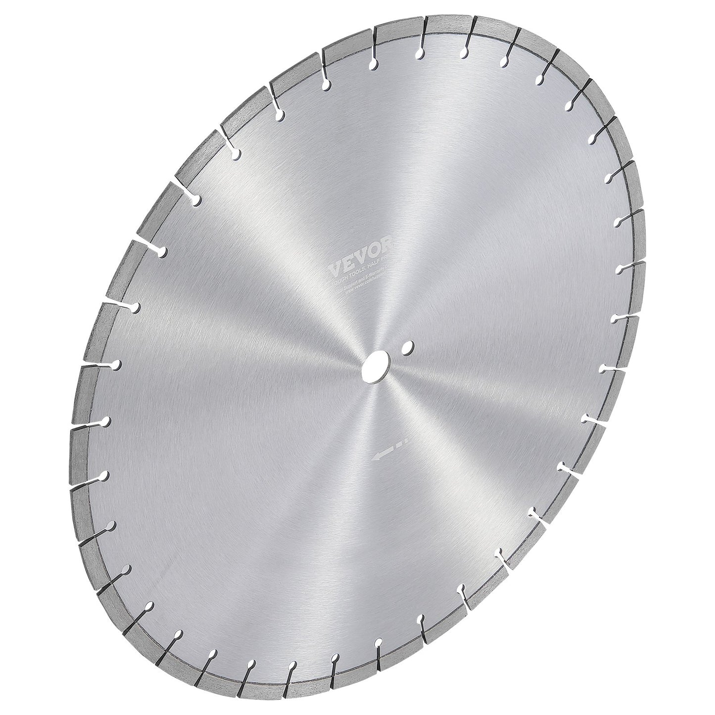 Diamond Blade, 20inch/500mm Concrete Saw Blade Wet or Dry, 0.47inch/12mm Flat Teeth Diamond Segment Blade, Universal 1 inch/25.4 mm Center Hole Diameter, for Concrete Cement Board Tile Brick